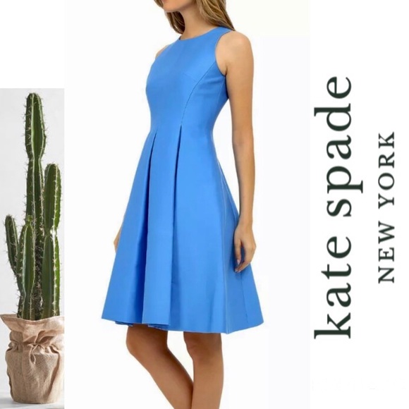 kate spade Dresses & Skirts - Kate Spade Alice Blue Fit Flare Dress sz 2